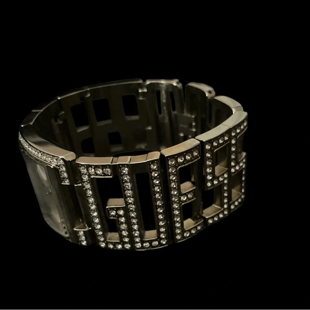 Guess Silver Crystal Embellished Watch - Picture 3 of 5